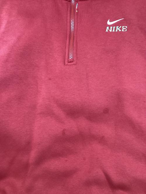 NIKE（ナイキ）NIKE (ナイキ) ハーフジップスウェット レッド サイズ:Mの古着・服飾アイテム