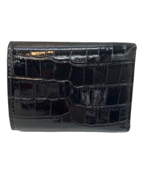 JIMMY CHOO（ジミーチュウ）JIMMY CHOO (ジミーチュウ) 3つ折り財布 ブラックの古着・服飾アイテム