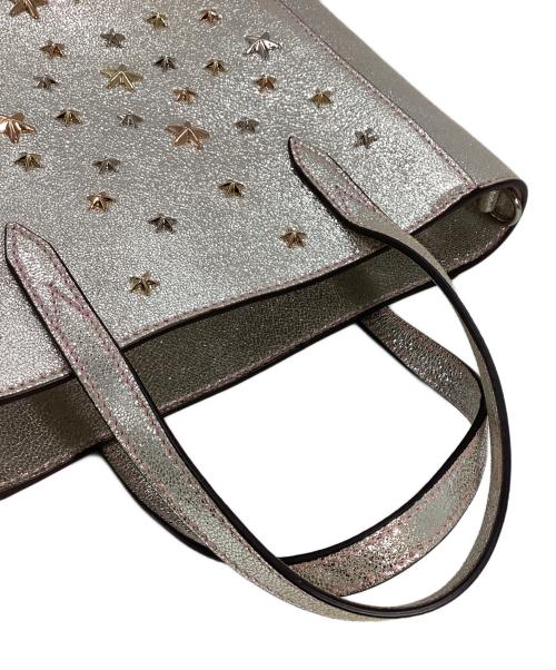 JIMMY CHOO（ジミーチュウ）JIMMY CHOO (ジミーチュウ) ジミーチュウ　2WAYバッグ シルバーの古着・服飾アイテム