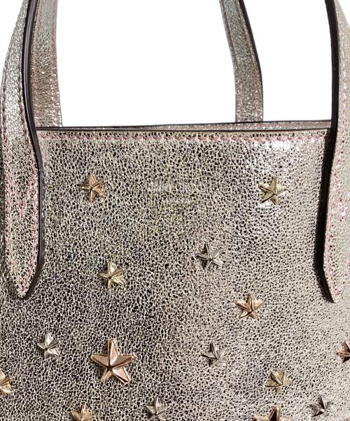 JIMMY CHOO（ジミーチュウ）JIMMY CHOO (ジミーチュウ) ジミーチュウ　2WAYバッグ シルバーの古着・服飾アイテム