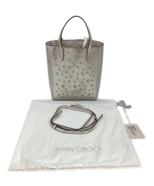 JIMMY CHOO（ジミーチュウ）JIMMY CHOO (ジミーチュウ) ジミーチュウ　2WAYバッグ シルバーの古着・服飾アイテム
