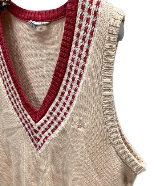 Christian Dior Sports（クリスチャン ディオールスポーツ）Christian Dior Sports (クリスチャン ディオールスポーツ) ニットベスト ピンク サイズ:Mの古着・服飾アイテム