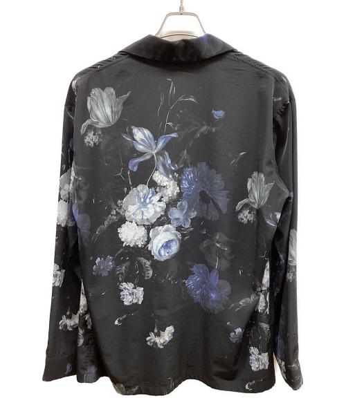 LAD MUSICIAN（ラッドミュージシャン）LAD MUSICIAN (ラッドミュージシャン) ラッドミュージシャン　DECHINE PAJAMA SHIRT INKJET FLOWER ブラック サイズ:44の古着・服飾アイテム