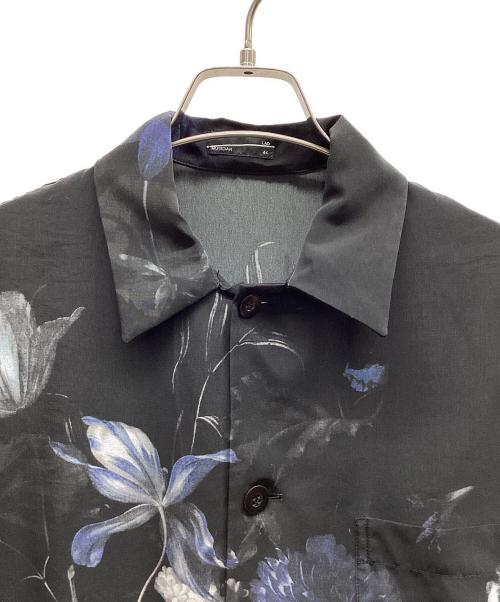 LAD MUSICIAN（ラッドミュージシャン）LAD MUSICIAN (ラッドミュージシャン) ラッドミュージシャン　DECHINE PAJAMA SHIRT INKJET FLOWER ブラック サイズ:44の古着・服飾アイテム