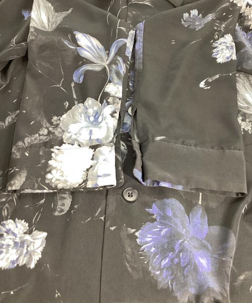 LAD MUSICIAN（ラッドミュージシャン）LAD MUSICIAN (ラッドミュージシャン) ラッドミュージシャン　DECHINE PAJAMA SHIRT INKJET FLOWER ブラック サイズ:44の古着・服飾アイテム