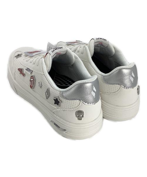 SKECHERS（スケッチャーズ）SKECHERS (スケッチャーズ) THE LLING STONES ザ・ローリング・ストーンズ：スケッチャーズ アーチフィット アーケード - ローリング スタッズ ホワイト サイズ:24の古着・服飾アイテム