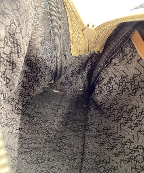 Yves Saint Laurent（イヴサンローラン）Yves Saint Laurent (イヴサンローラン) クラッチバッグ ブラウン×ベージュの古着・服飾アイテム