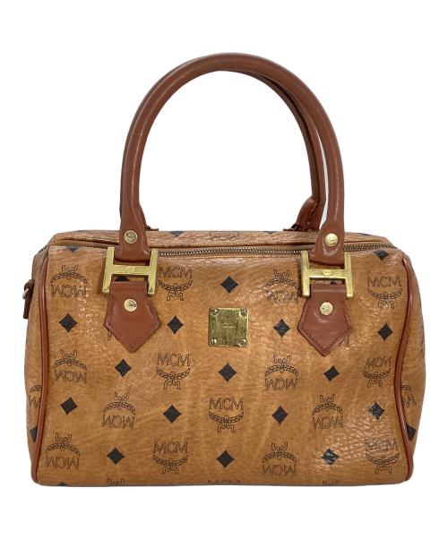 MCM（エムシーエム）MCM (エムシーエム) エムシーエム　ミニボストンバッグ ブラウンの古着・服飾アイテム