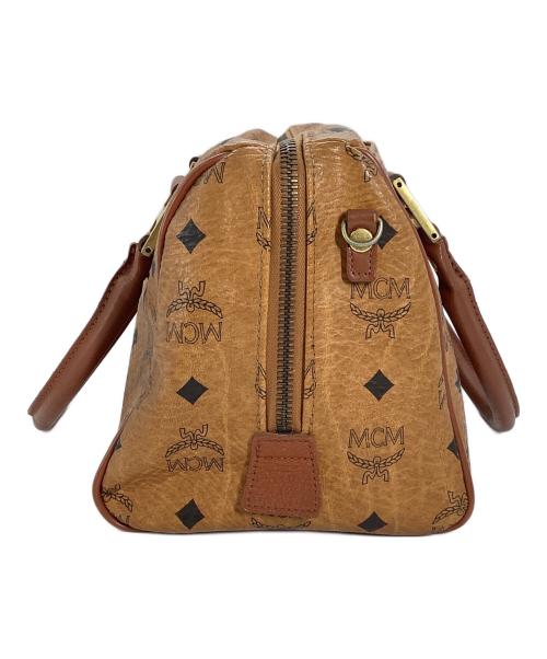 MCM（エムシーエム）MCM (エムシーエム) エムシーエム　ミニボストンバッグ ブラウンの古着・服飾アイテム