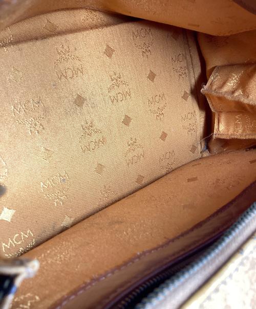 MCM（エムシーエム）MCM (エムシーエム) エムシーエム　ミニボストンバッグ ブラウンの古着・服飾アイテム