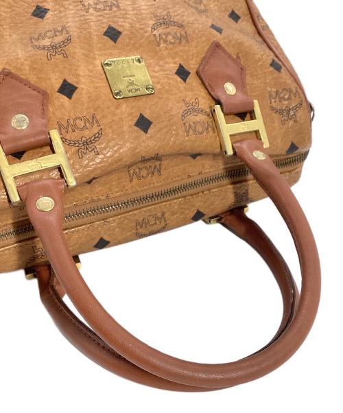 MCM（エムシーエム）MCM (エムシーエム) エムシーエム　ミニボストンバッグ ブラウンの古着・服飾アイテム