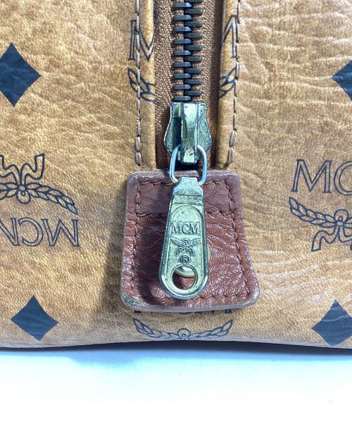 MCM（エムシーエム）MCM (エムシーエム) エムシーエム　ミニボストンバッグ ブラウンの古着・服飾アイテム