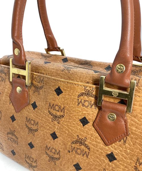 MCM（エムシーエム）MCM (エムシーエム) エムシーエム　ミニボストンバッグ ブラウンの古着・服飾アイテム
