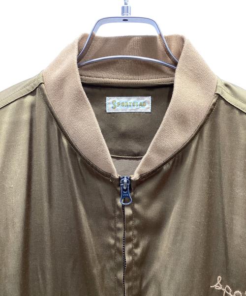 SPORTCLAD（スポーツクラッド）SPORTCLAD (スポーツクラッド) サテンブルゾン ブラウン サイズ:Fの古着・服飾アイテム
