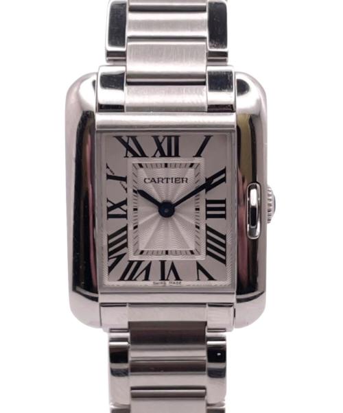 Cartier（カルティエ）Cartier (カルティエ) Tank Anglaise/タンクアングレーズ/W5310022/シルバー文字盤 シルバー文字盤の古着・服飾アイテム
