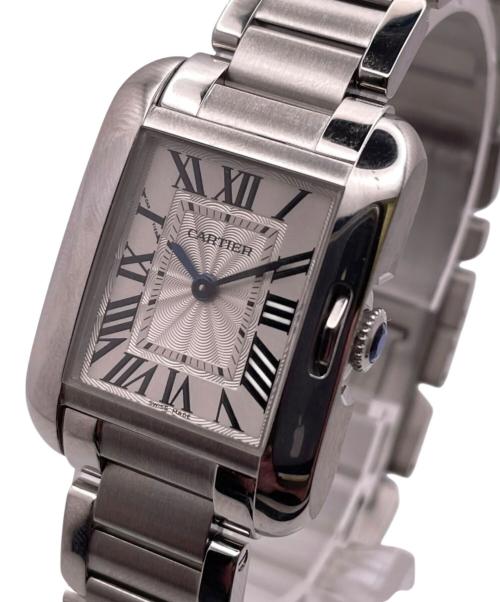 Cartier（カルティエ）Cartier (カルティエ) Tank Anglaise/タンクアングレーズ/W5310022/シルバー文字盤 シルバー文字盤の古着・服飾アイテム