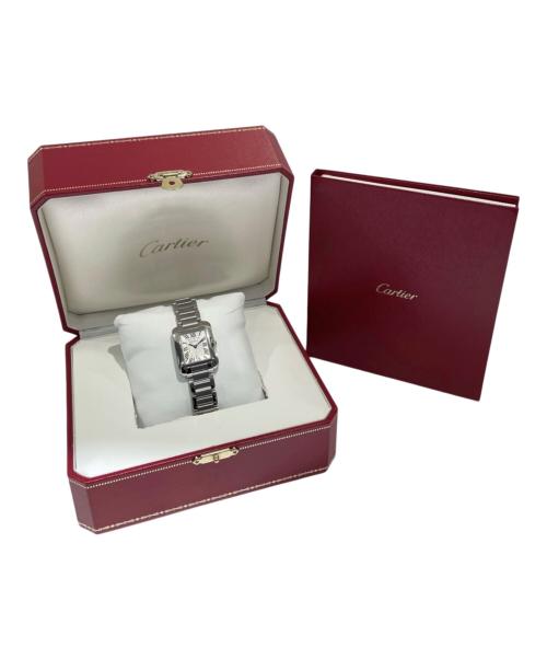 Cartier（カルティエ）Cartier (カルティエ) Tank Anglaise/タンクアングレーズ/W5310022/シルバー文字盤 シルバー文字盤の古着・服飾アイテム