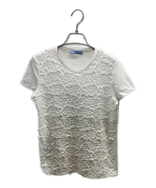 PRADA（プラダ）PRADA (プラダ) Tシャツ ホワイト サイズ:Sの古着・服飾アイテム