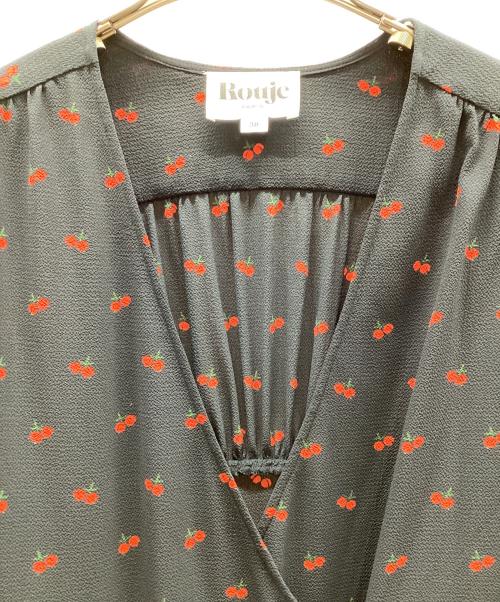 Rouje（ルージュ）Rouje (ルージュ) 半袖ワンピース ブラック サイズ:38の古着・服飾アイテム