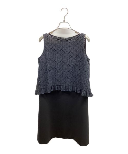 FOXEY NEWYORK（フォクシーニューヨーク）FOXEY NEWYORK (フォクシーニューヨーク) 2wayワンピース ブラック サイズ:38の古着・服飾アイテム