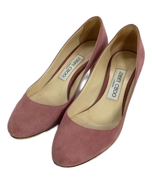 JIMMY CHOO（ジミーチュウ）JIMMY CHOO (ジミーチュウ) スウェードパンプス　ジミーチュウ ピンク サイズ:36の古着・服飾アイテム