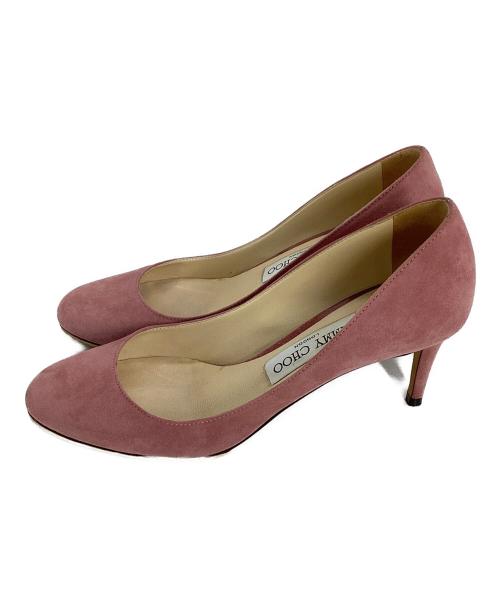 JIMMY CHOO（ジミーチュウ）JIMMY CHOO (ジミーチュウ) スウェードパンプス　ジミーチュウ ピンク サイズ:36の古着・服飾アイテム