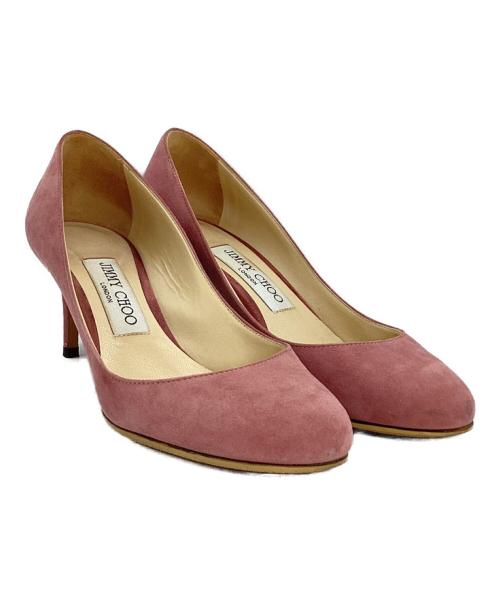 JIMMY CHOO（ジミーチュウ）JIMMY CHOO (ジミーチュウ) スウェードパンプス　ジミーチュウ ピンク サイズ:36の古着・服飾アイテム