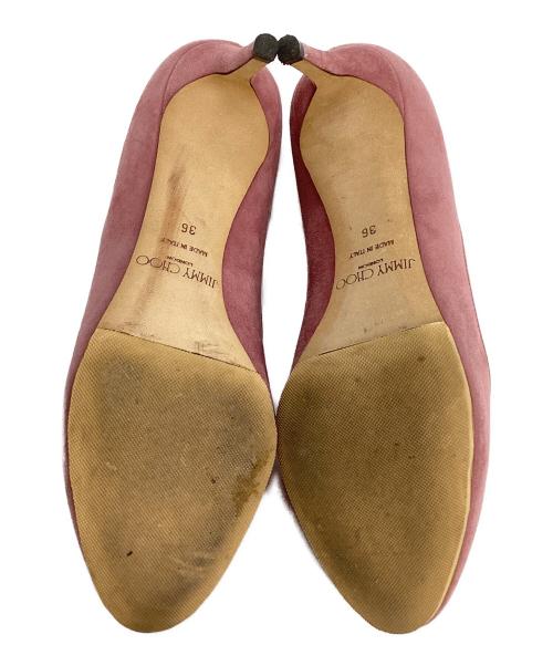 JIMMY CHOO（ジミーチュウ）JIMMY CHOO (ジミーチュウ) スウェードパンプス　ジミーチュウ ピンク サイズ:36の古着・服飾アイテム