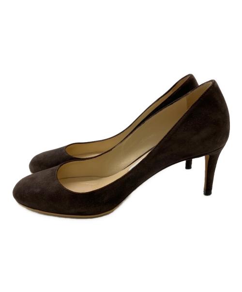 JIMMY CHOO（ジミーチュウ）JIMMY CHOO (ジミーチュウ) スウェードパンプス ブラウン サイズ:36の古着・服飾アイテム