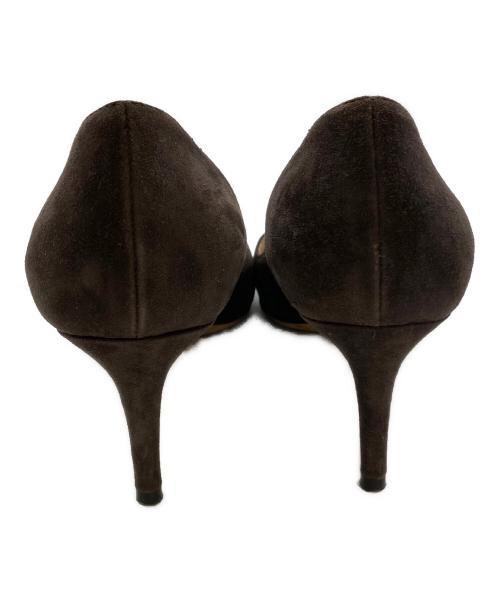 JIMMY CHOO（ジミーチュウ）JIMMY CHOO (ジミーチュウ) スウェードパンプス ブラウン サイズ:36の古着・服飾アイテム