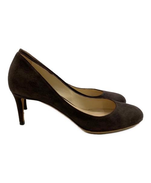 JIMMY CHOO（ジミーチュウ）JIMMY CHOO (ジミーチュウ) スウェードパンプス ブラウン サイズ:36の古着・服飾アイテム
