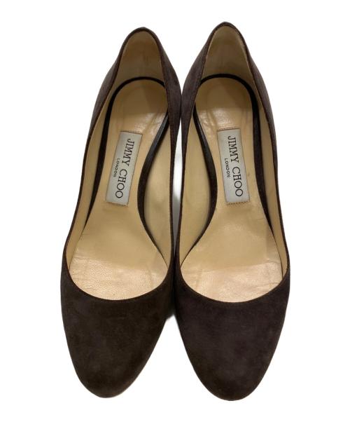 JIMMY CHOO（ジミーチュウ）JIMMY CHOO (ジミーチュウ) スウェードパンプス ブラウン サイズ:36の古着・服飾アイテム
