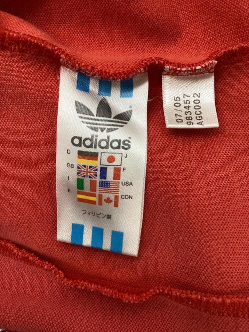 adidas（アディダス）adidas (アディダス) トラックジャケット レッド サイズ:Lの古着・服飾アイテム