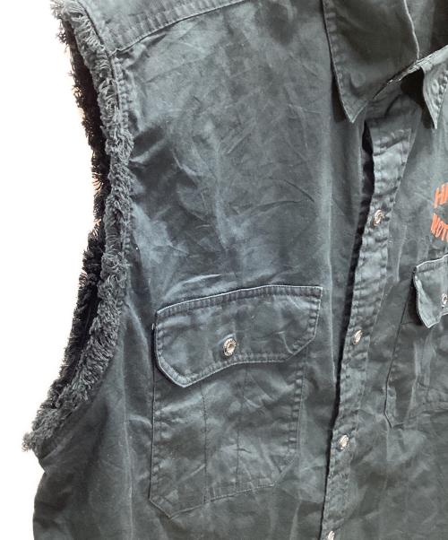 HARLEY-DAVIDSON（ハーレーダビッドソン）HARLEY-DAVIDSON (ハーレーダビッドソン) ワークシャツ ブラック サイズ:Lの古着・服飾アイテム
