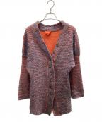 Vivienne Westwood RED LABELヴィヴィアンウエストウッドレッドレーベル）の古着「薄手カーディガン」｜グレー×オレンジ