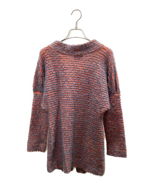Vivienne Westwood RED LABEL（ヴィヴィアンウエストウッドレッドレーベル）Vivienne Westwood RED LABEL (ヴィヴィアンウエストウッドレッドレーベル) 薄手カーディガン グレー×オレンジ サイズ:Mの古着・服飾アイテム