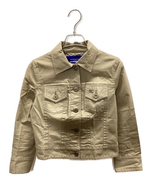 BURBERRY BLUE LABEL（バーバリー ブルー レーベル）BURBERRY BLUE LABEL (バーバリー ブルー レーベル) デニムジャケット ベージュ サイズ:36の古着・服飾アイテム
