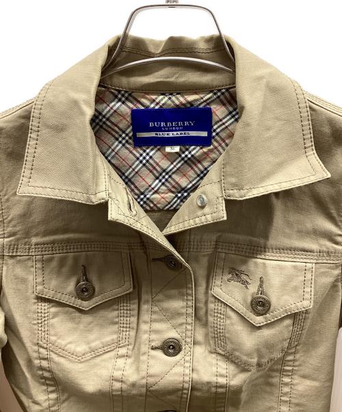 BURBERRY BLUE LABEL（バーバリー ブルー レーベル）BURBERRY BLUE LABEL (バーバリー ブルー レーベル) デニムジャケット ベージュ サイズ:36の古着・服飾アイテム