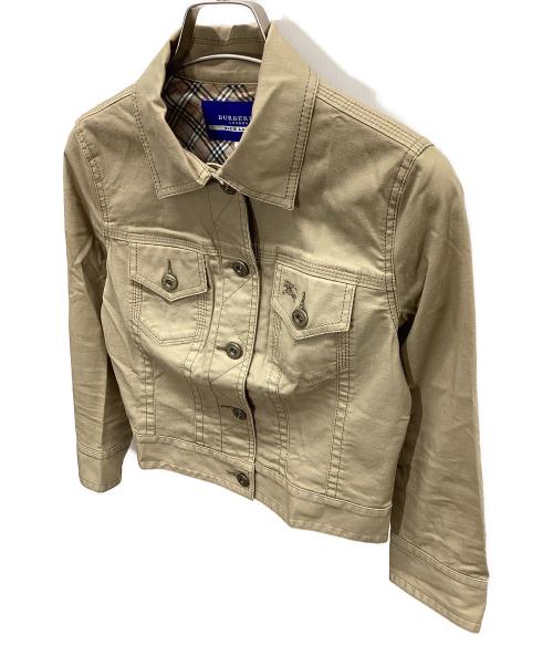 BURBERRY BLUE LABEL（バーバリー ブルー レーベル）BURBERRY BLUE LABEL (バーバリー ブルー レーベル) デニムジャケット ベージュ サイズ:36の古着・服飾アイテム