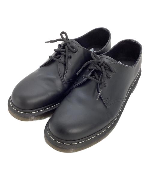 Dr.Martens（ドクターマーチン）Dr.Martens (ドクターマーチン) ホワイトステッチ 3 ホール シューズ ブラック サイズ:UKの古着・服飾アイテム