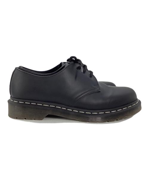 Dr.Martens（ドクターマーチン）Dr.Martens (ドクターマーチン) ホワイトステッチ 3 ホール シューズ ブラック サイズ:UKの古着・服飾アイテム