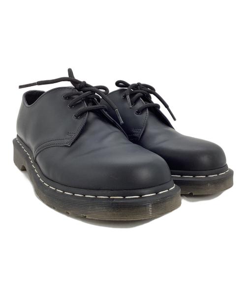 Dr.Martens（ドクターマーチン）Dr.Martens (ドクターマーチン) ホワイトステッチ 3 ホール シューズ ブラック サイズ:UKの古着・服飾アイテム