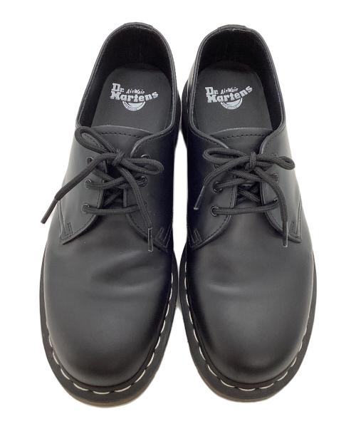 Dr.Martens（ドクターマーチン）Dr.Martens (ドクターマーチン) ホワイトステッチ 3 ホール シューズ ブラック サイズ:UKの古着・服飾アイテム