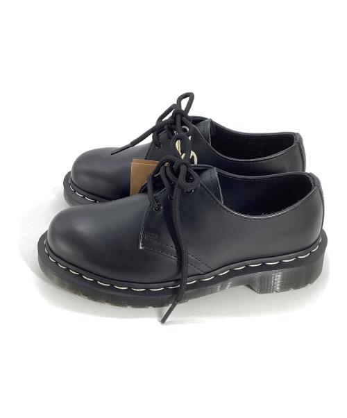 Dr.Martens（ドクターマーチン）Dr.Martens (ドクターマーチン) Dr.Martens　1461 ホワイトステッチ 3 ホール シューズ ブラック サイズ:UK3 未使用品の古着・服飾アイテム