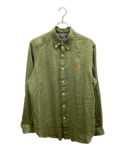 POLO RALPH LAUREN（ポロ・ラルフローレン）POLO RALPH LAUREN (ポロ・ラルフローレン) 長袖シャツ カーキ サイズ:Lの古着・服飾アイテム