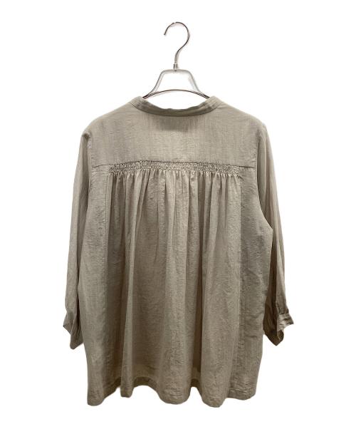 evam eva（エヴァムエヴァ）evam eva (エヴァムエヴァ) 長袖ブラウス ベージュ サイズ:Freeの古着・服飾アイテム