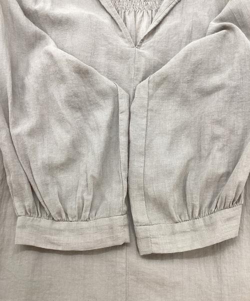 evam eva（エヴァムエヴァ）evam eva (エヴァムエヴァ) 長袖ブラウス ベージュ サイズ:Freeの古着・服飾アイテム