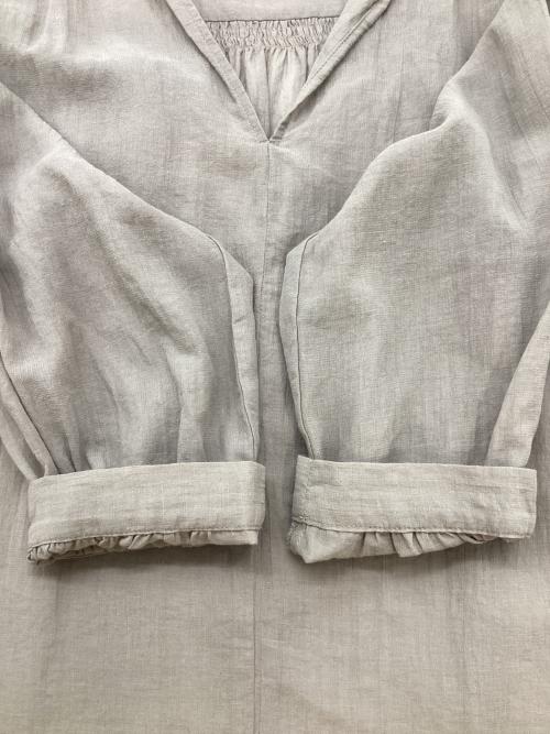 evam eva（エヴァムエヴァ）evam eva (エヴァムエヴァ) 長袖ブラウス ベージュ サイズ:Freeの古着・服飾アイテム