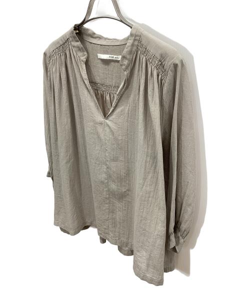 evam eva（エヴァムエヴァ）evam eva (エヴァムエヴァ) 長袖ブラウス ベージュ サイズ:Freeの古着・服飾アイテム
