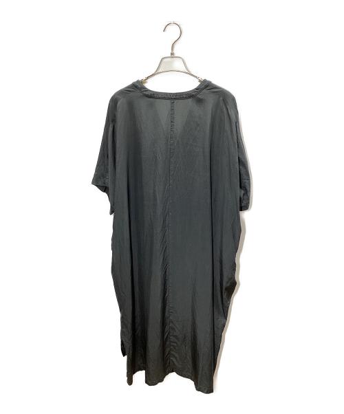 evam eva（エヴァムエヴァ）evam eva (エヴァムエヴァ) 半袖ワンピース グレー サイズ:Freeの古着・服飾アイテム